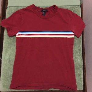 F21 red tee